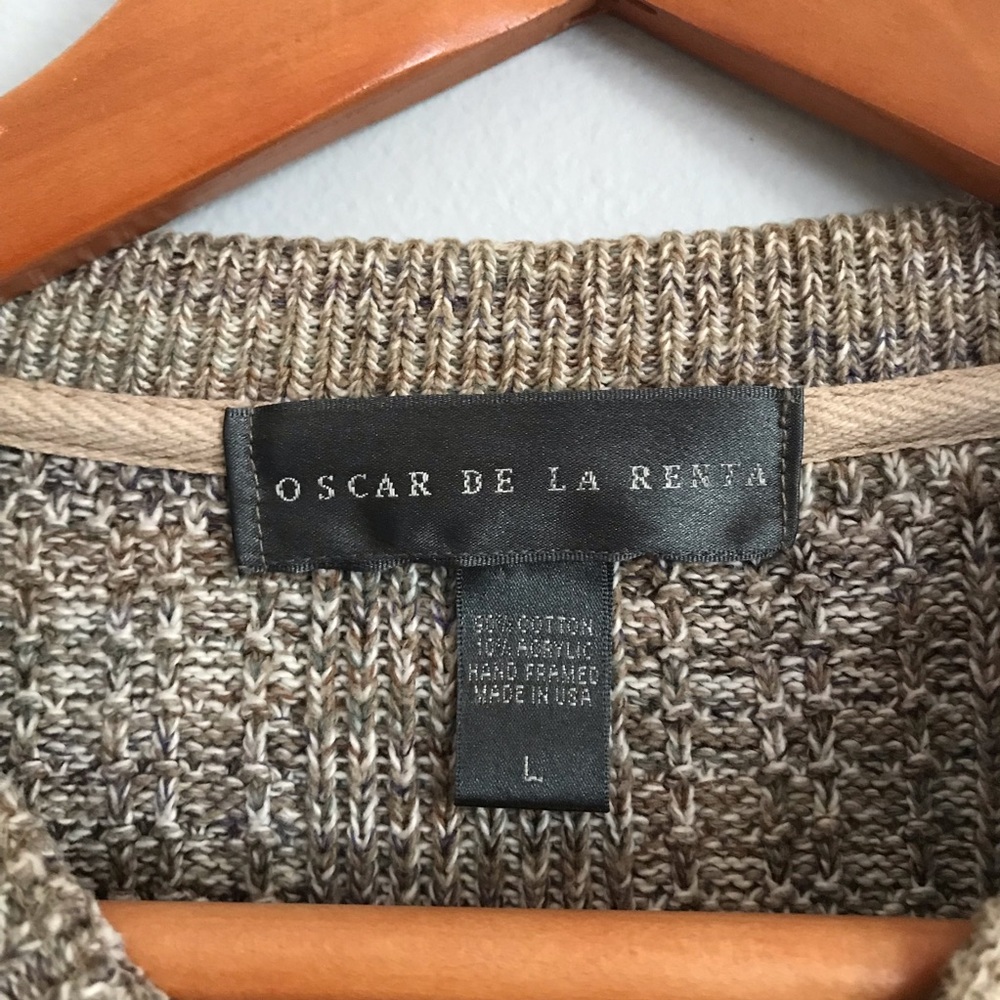 Oscar de la Renta Men’s Thick Knit Sweater - Picture 3 of 3